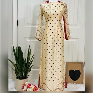 Vietnamese double layers traditional dress size M